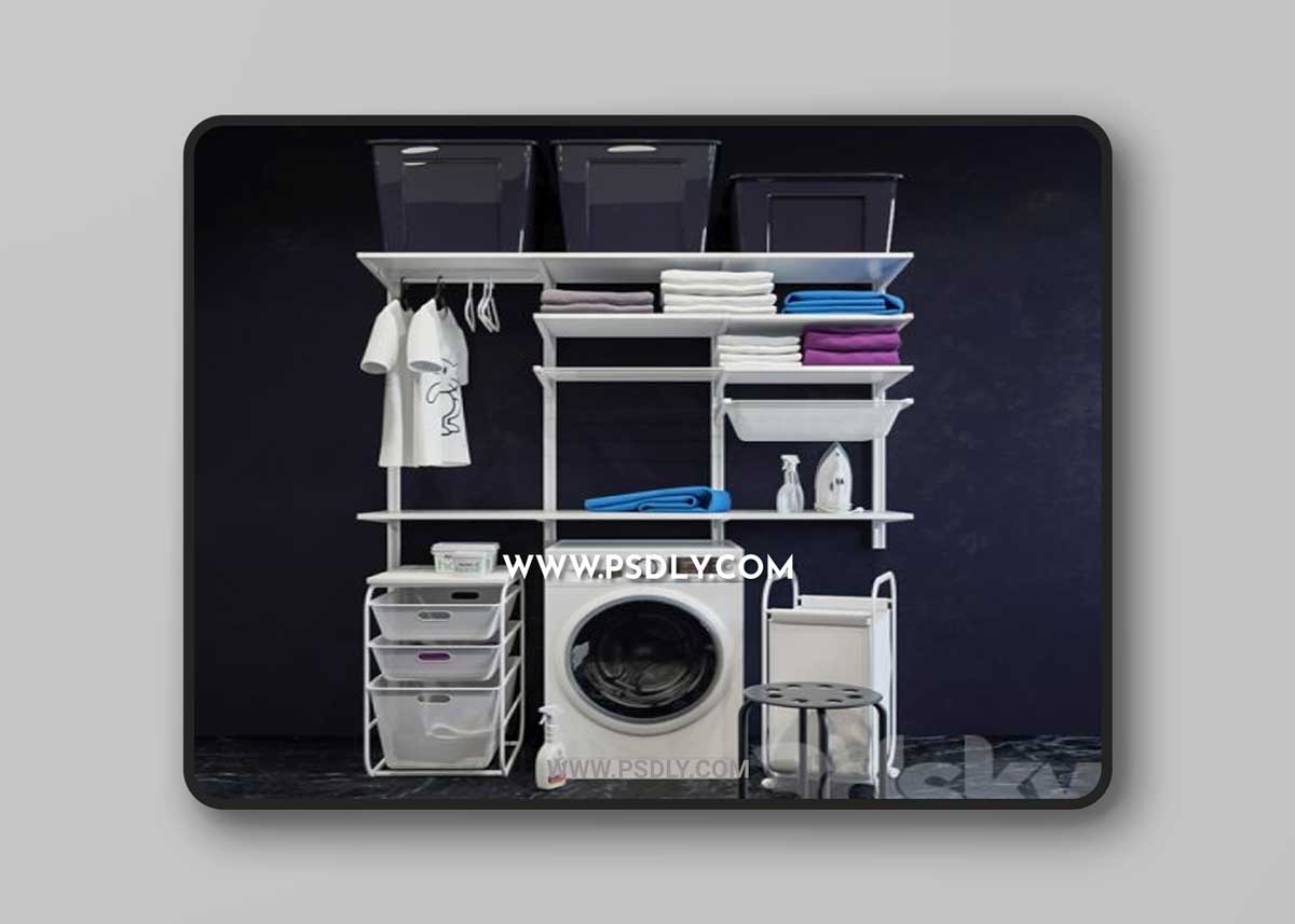 Algot IKEA Storage System 3D Model