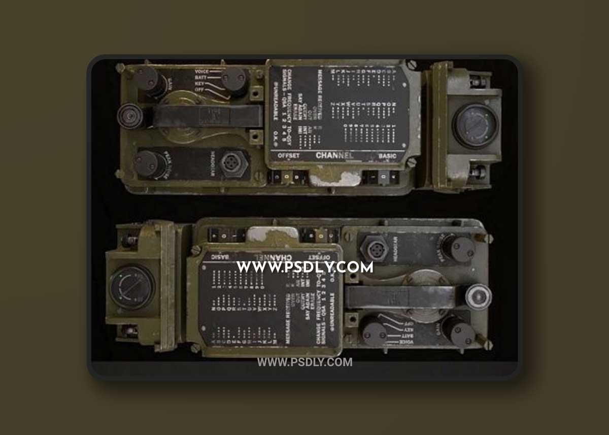 Analog radio A16-PRC316 3D Models