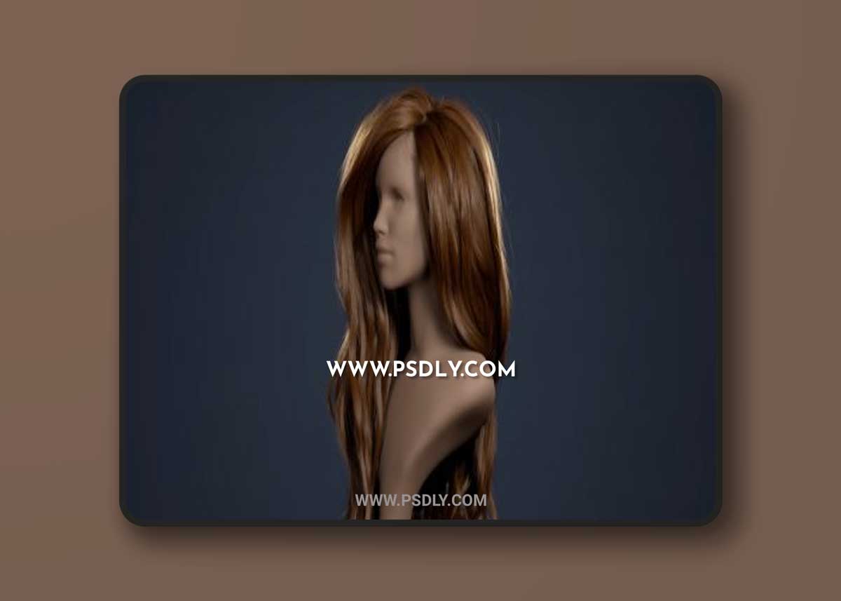 Artstation - Manequinn with hair for UE4 groom plugin, Hair shader