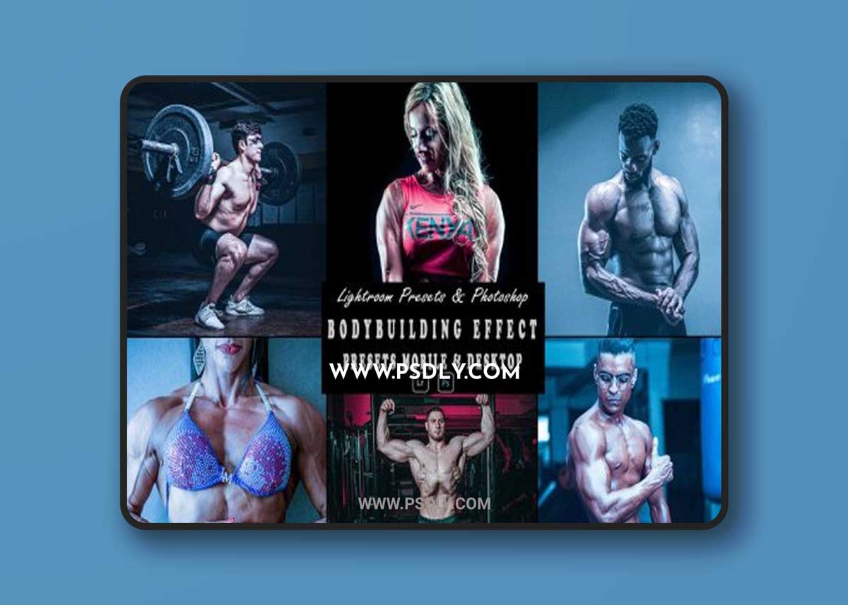 BODYBUILDING Photoshop Action & Lightrom Preset