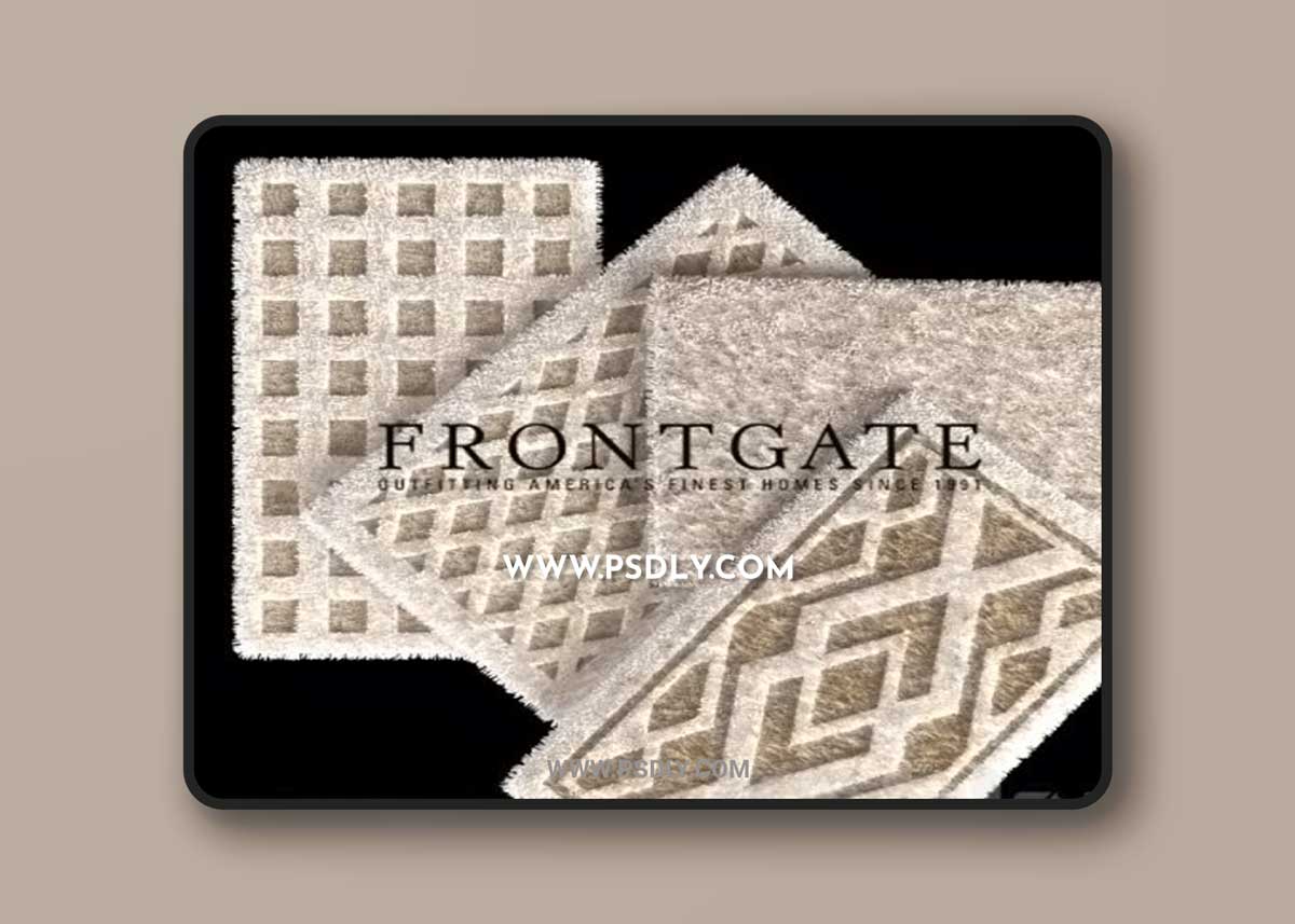 Bath mats Asher Bath Rug 3D Model