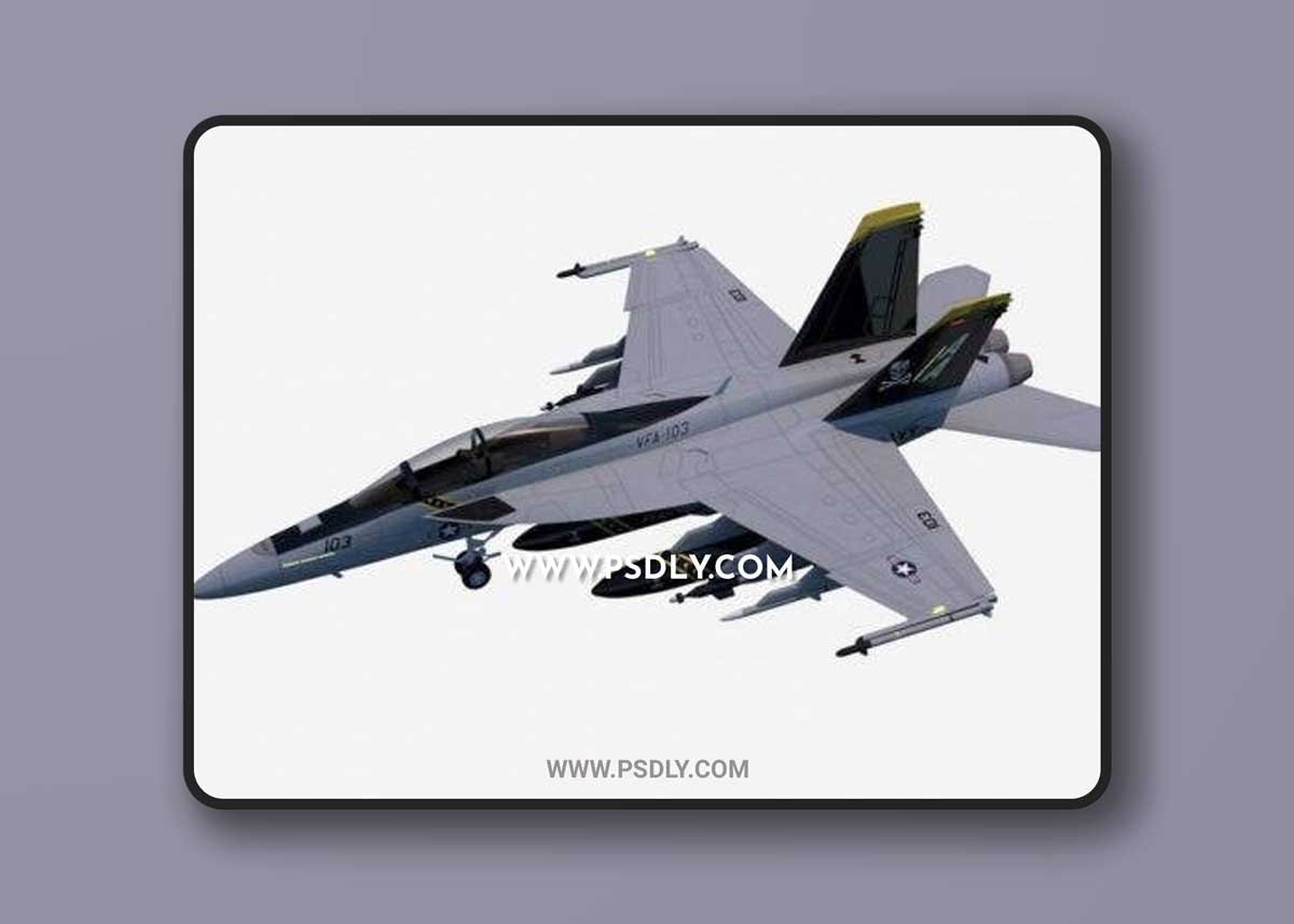 Boeing FA-18F Super Hornet 3D Model