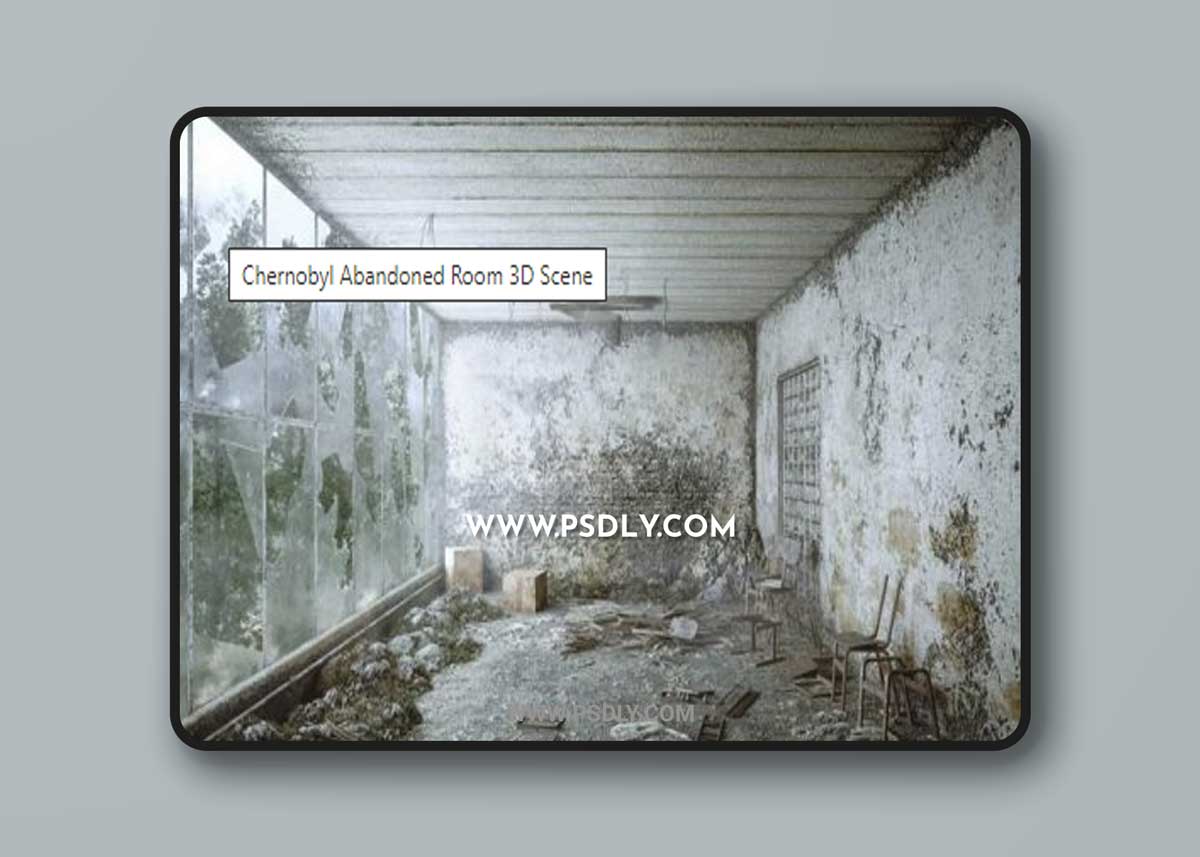 Chernobyl Abandoned Room 3D Scene