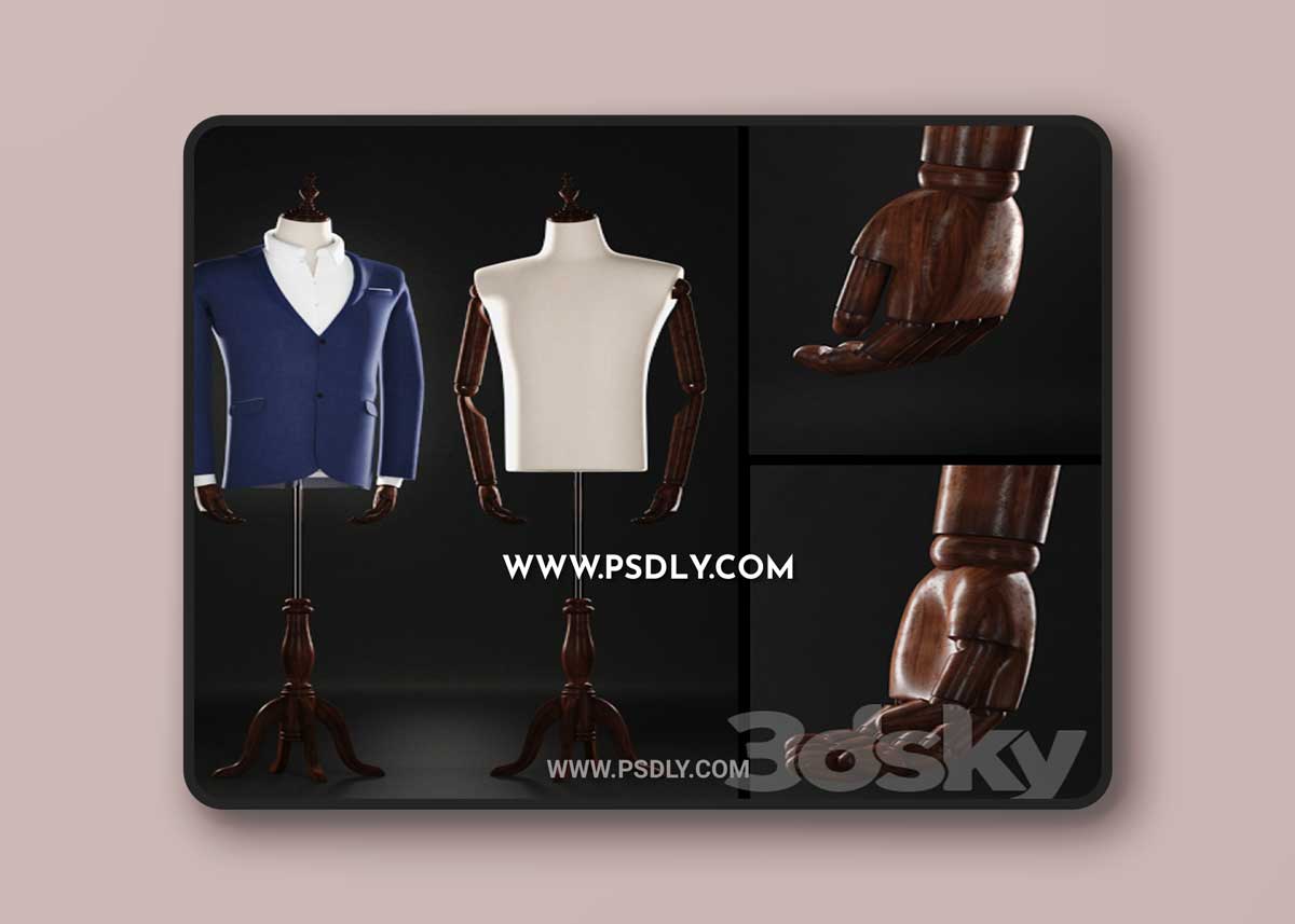 Classic mannequin with jacket and shirt