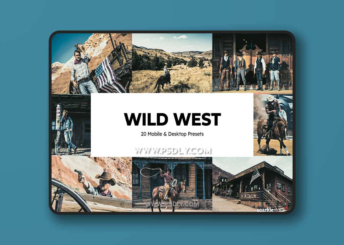 CreativeMarket - 20 Wild West Lightroom Presets LUTs 6752105