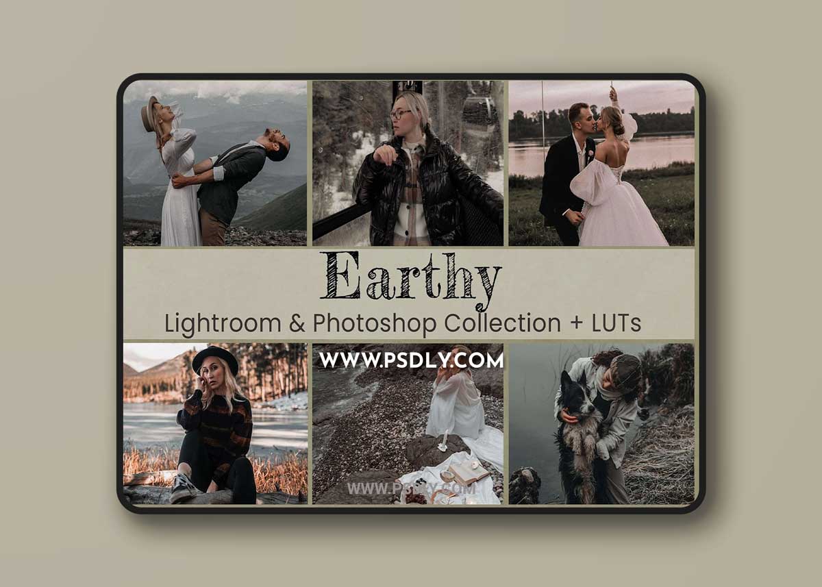 CreativeMarket - Earthy Lightroom Photoshop LUTs 6829795