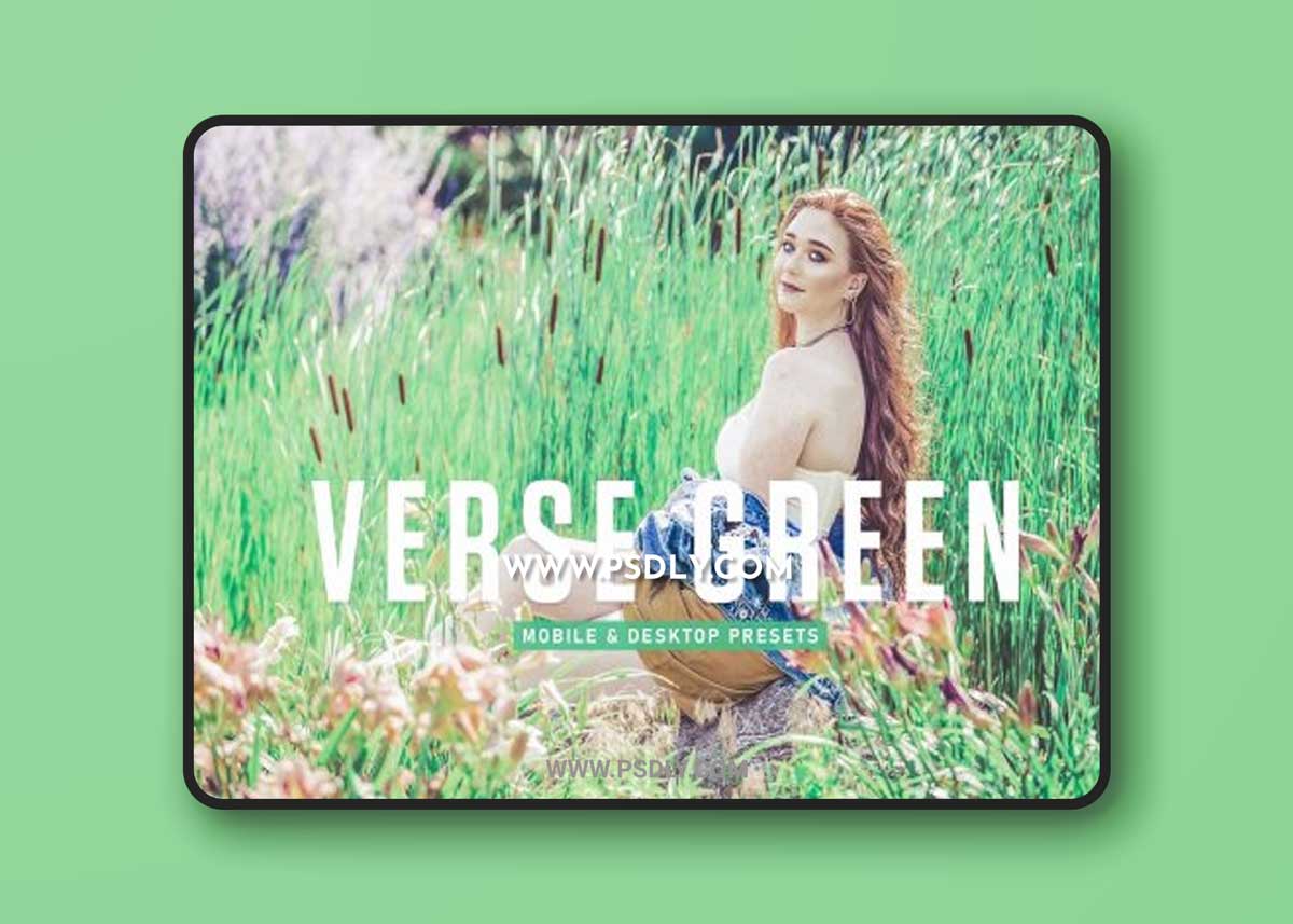 CreativeMarket - Verse Green Pro Lightroom Presets 6916720