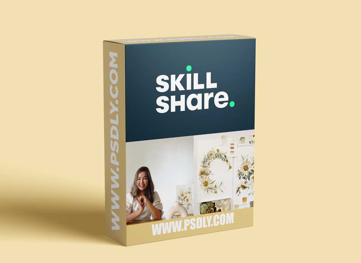 Daisy Watercolor Class (How to Paint Daisy in Loose Watercolor Style)