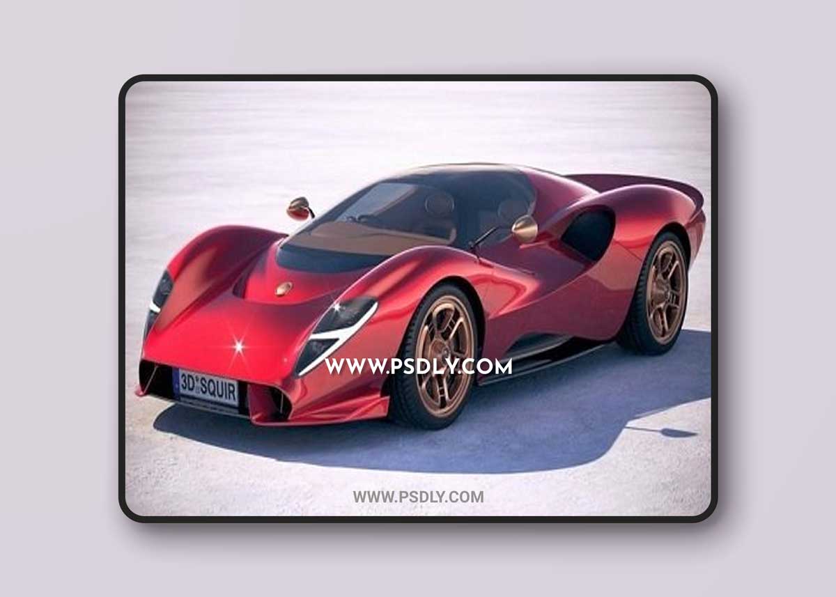 De Tomaso P72 2020 3D Model