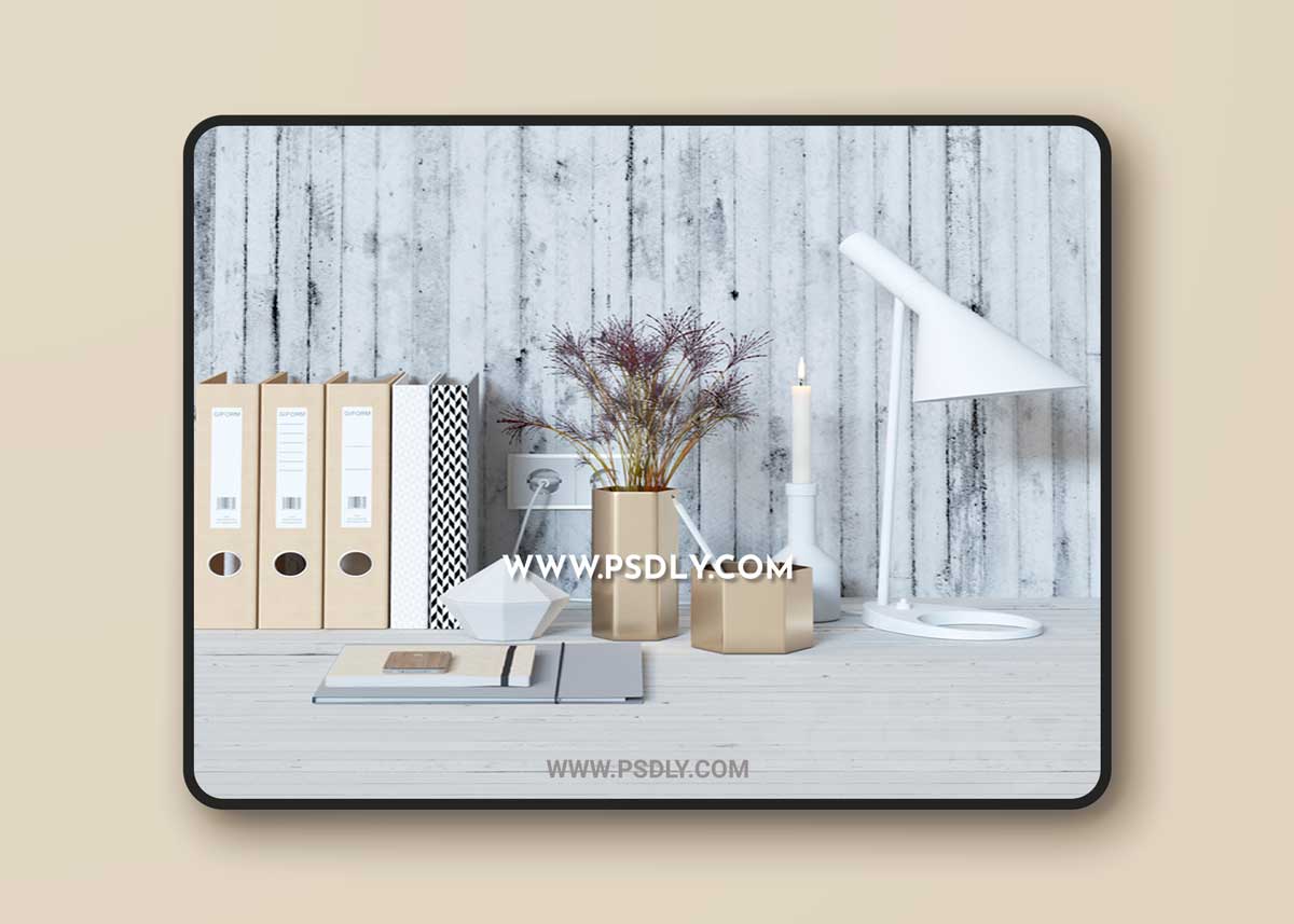 Decorative set for the office desk 3D Model