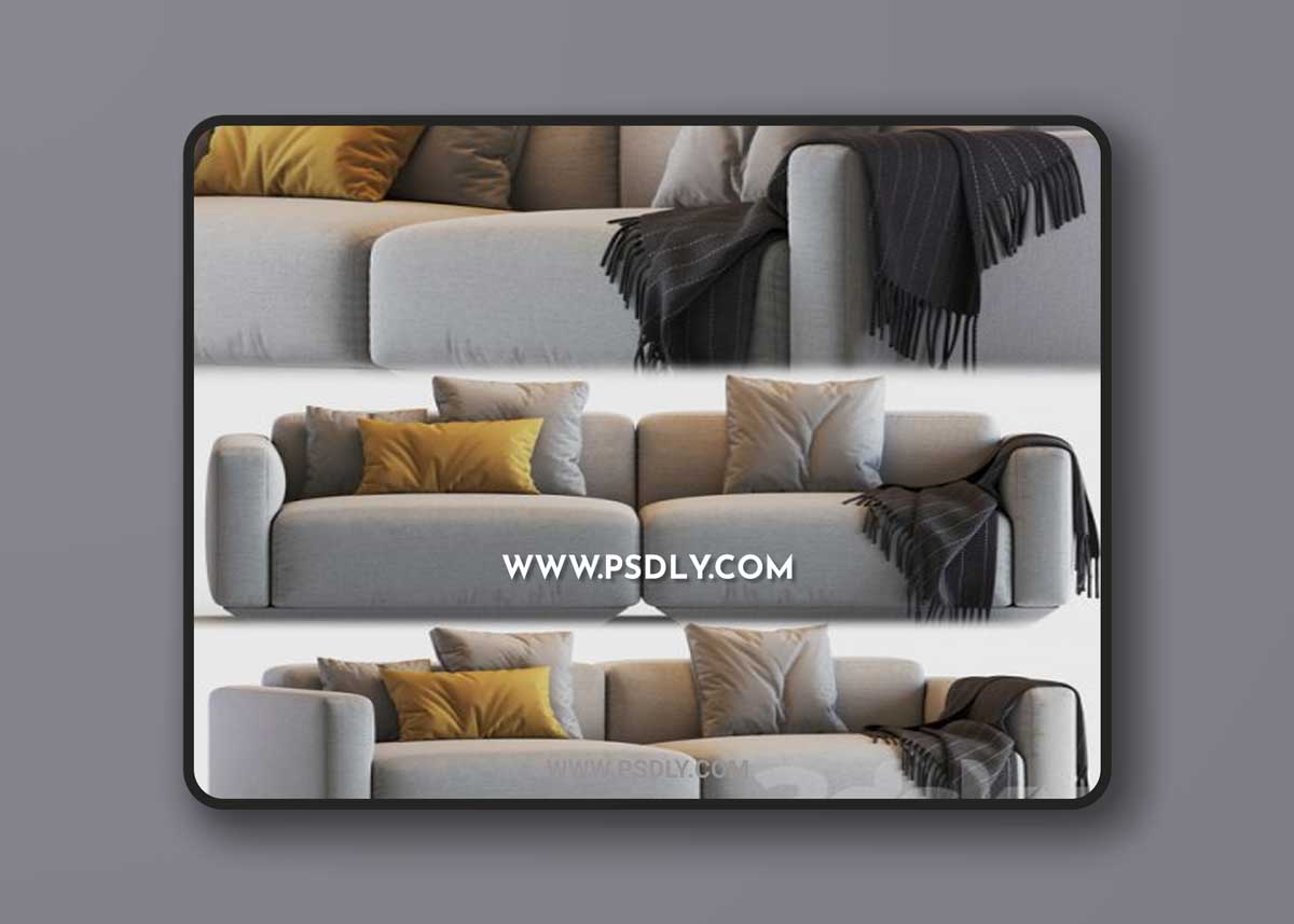 Develius modular sofa 1 3D Model