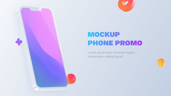 Videohive Glass Phone - App Promo Phone Mockup 35411448