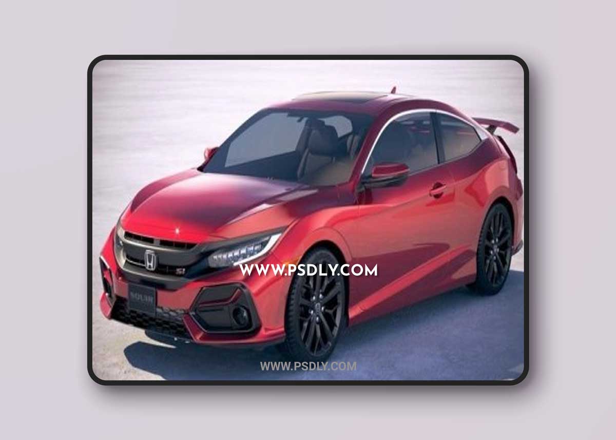 Honda Civic Si Coupe 2020 3D Model