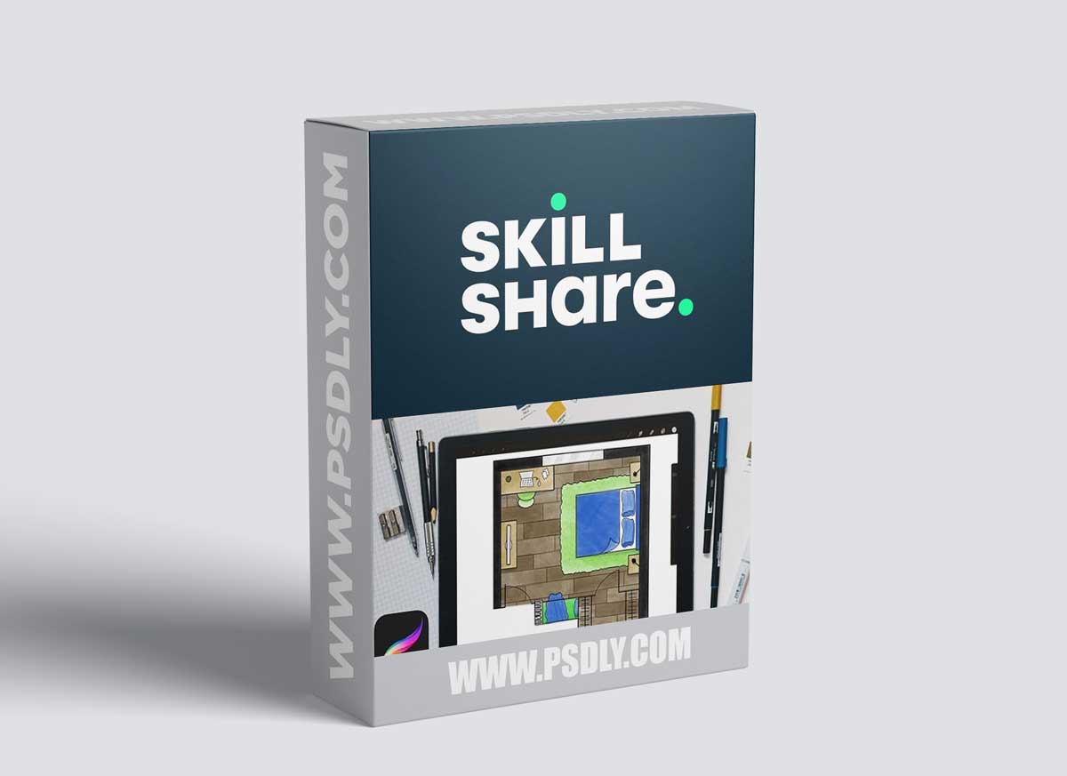 Interior Design: Drawing A Floor Plan Illustration in Procreate