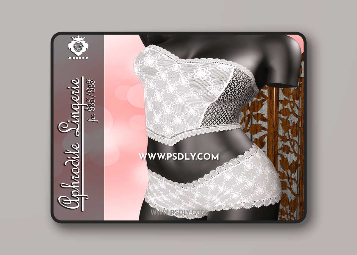 JMR Aphrodite Lingerie for G3F G8F