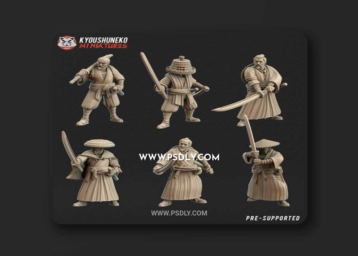 Japanese Ronins 3D Model