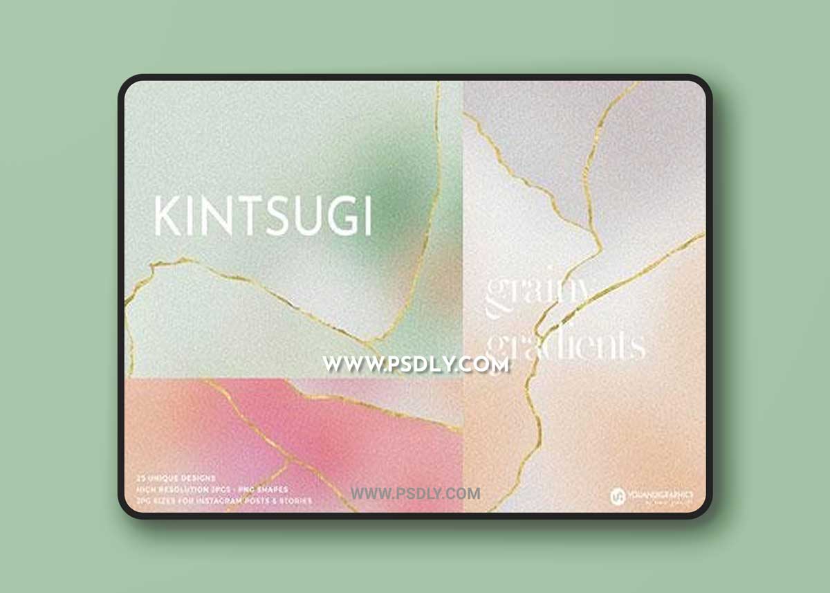 Kintsugi Gradient Backgrounds