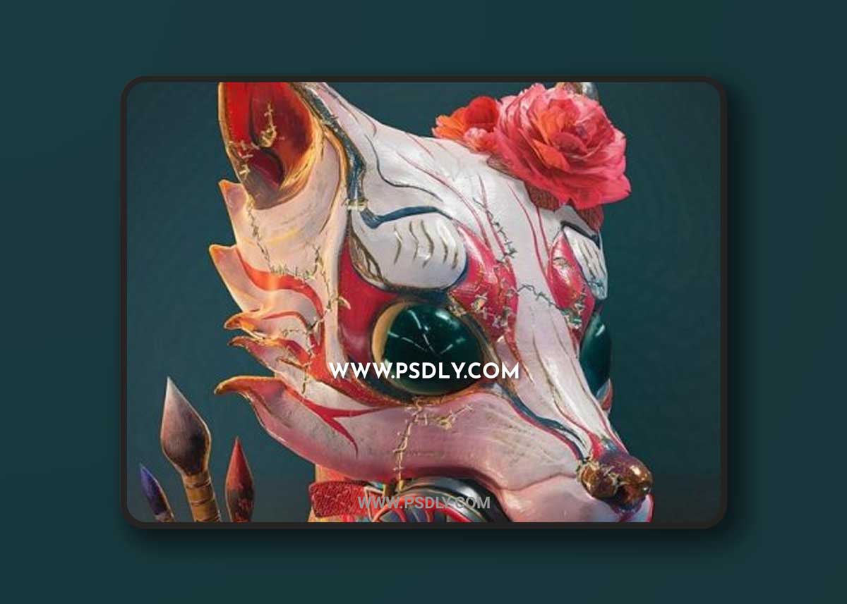 Kitsune gasmask 3D Models