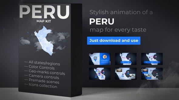 Videohive Peru Map - Republic of Peru Map Kit 35447604