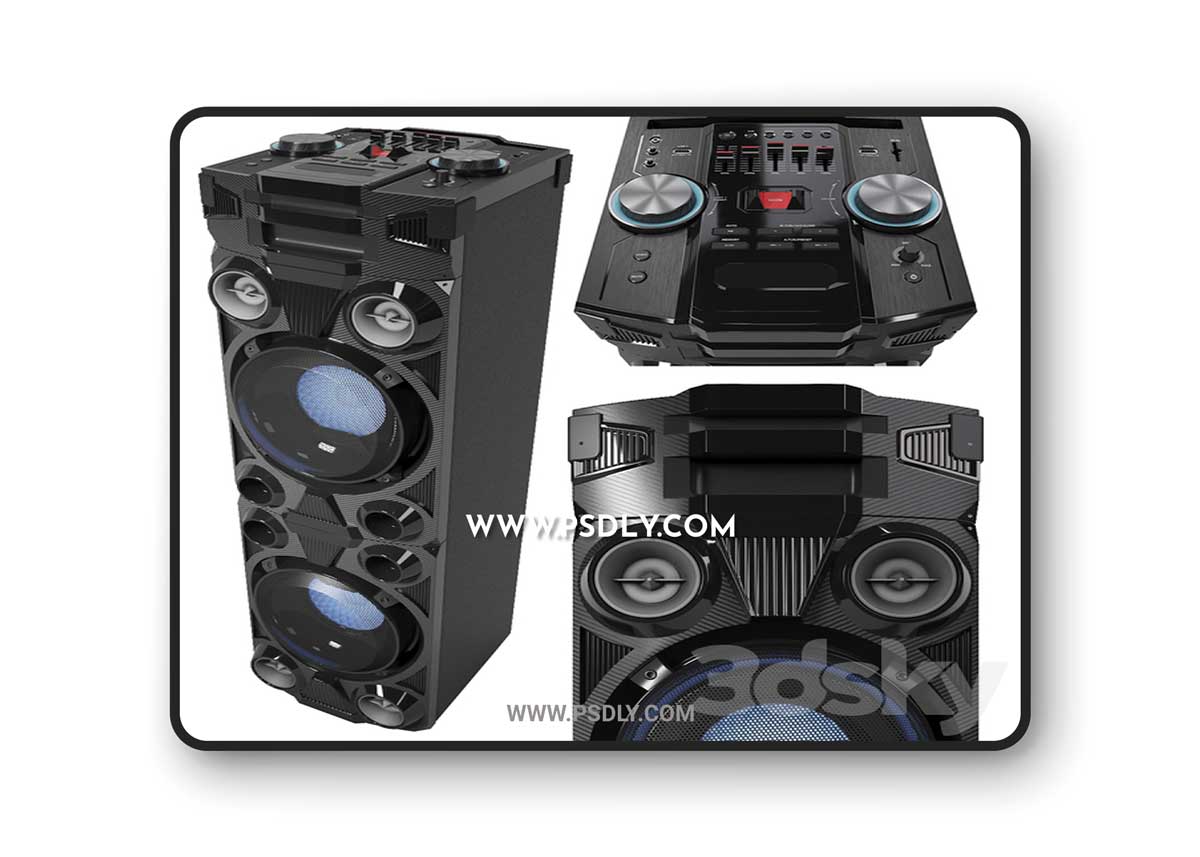 Medion Life X67015 Party-Soundsystem 3D Model