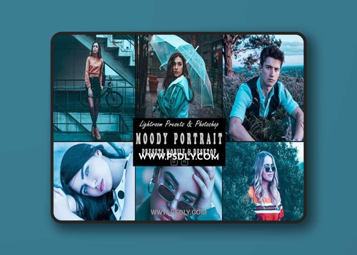 Moody Portrait Photoshop Action & Lightrom Preset