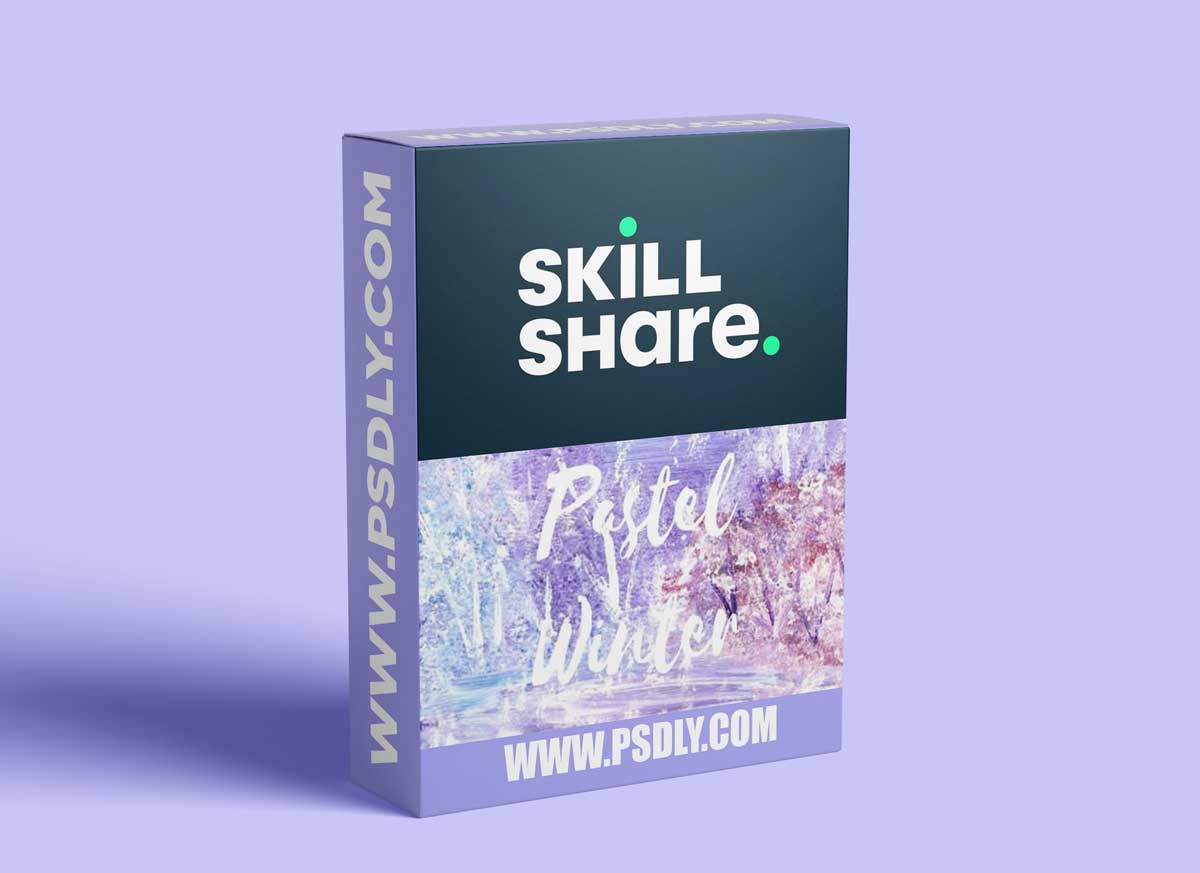 Paint Pastel Winter Landscape With Acrylics