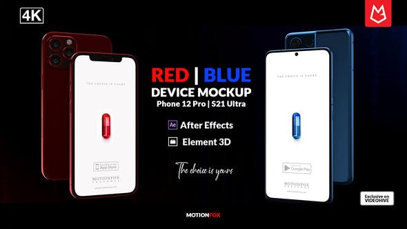 Videohive Mobile App Mockup | Phone 12 & S21 Ultra | E3D 33910020