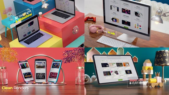 Videohive 3D Web Promo & Slideshow 35590431