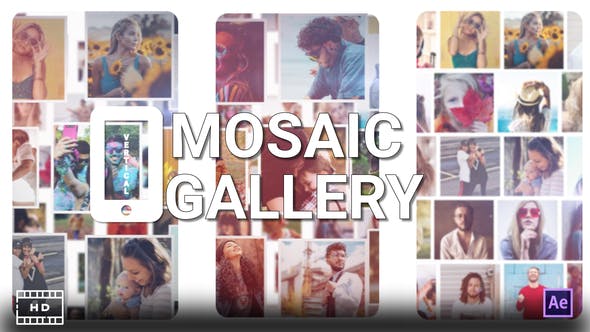 Videohive Mosaic Photo Gallery Vertical 33676989
