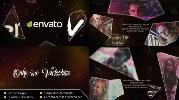 Videohive Shatter Glass Slideshow 27654942