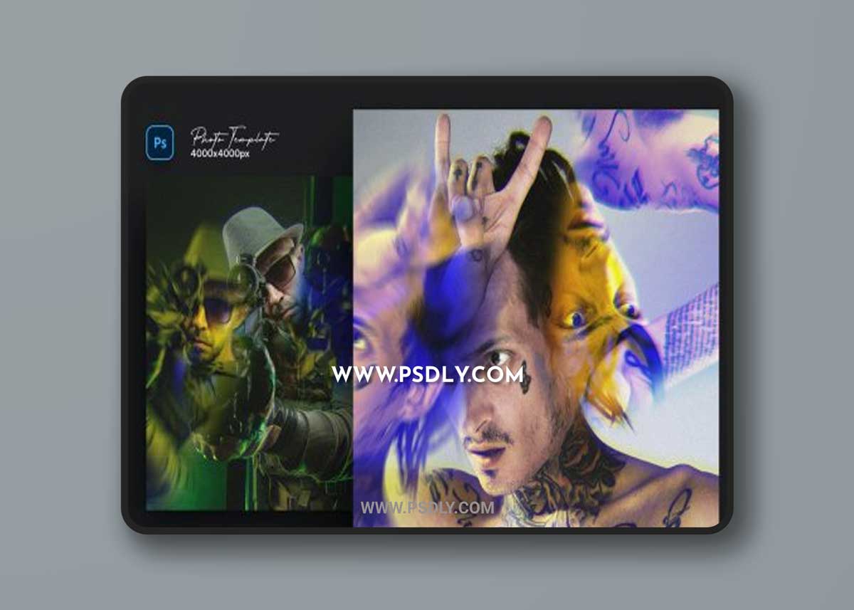 Prism Distortion Effect for square flyer