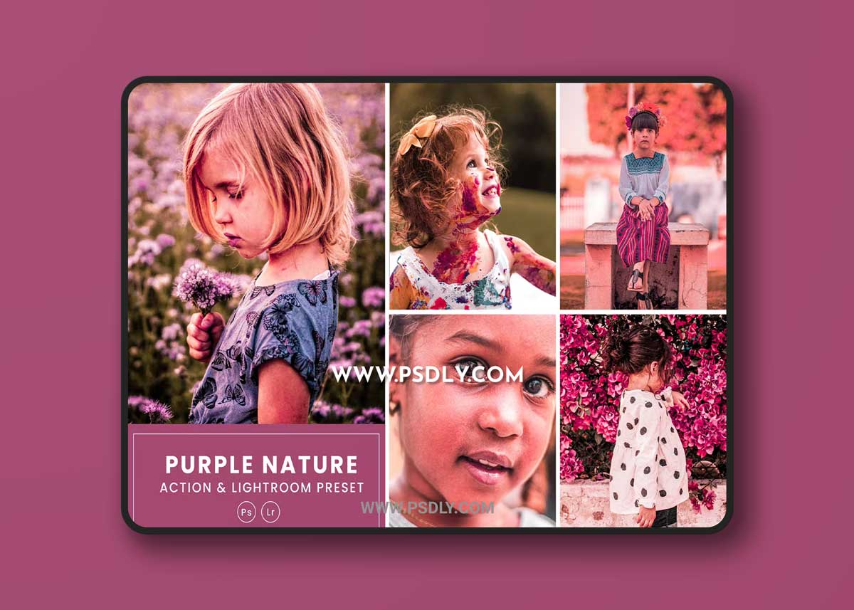 Purple Nature Action & Lightrom Presets