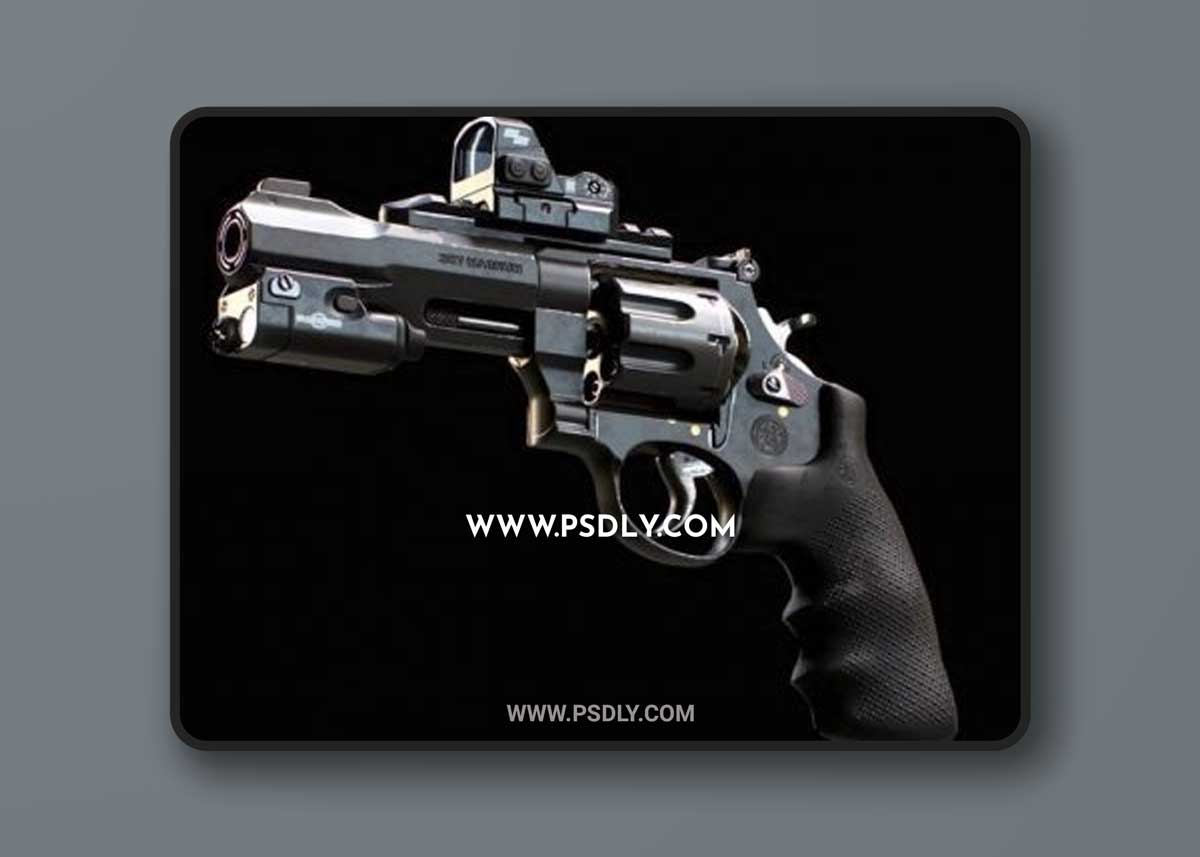 Revolver S&W 357 MAGNUM 3D Models