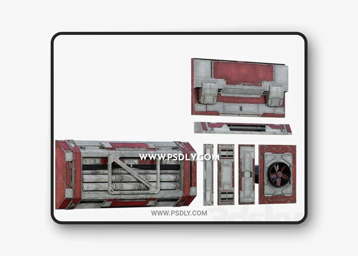 Sci-Fi Element 6 3D Model