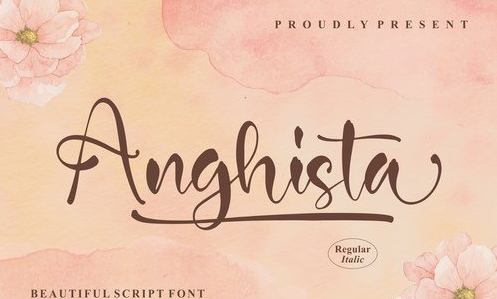 Anghista Beautiful Script Font
