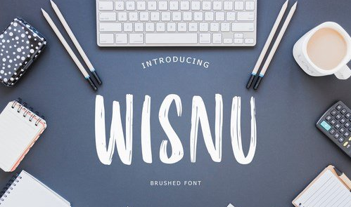 CM - Wisnu Brush Font 5302286