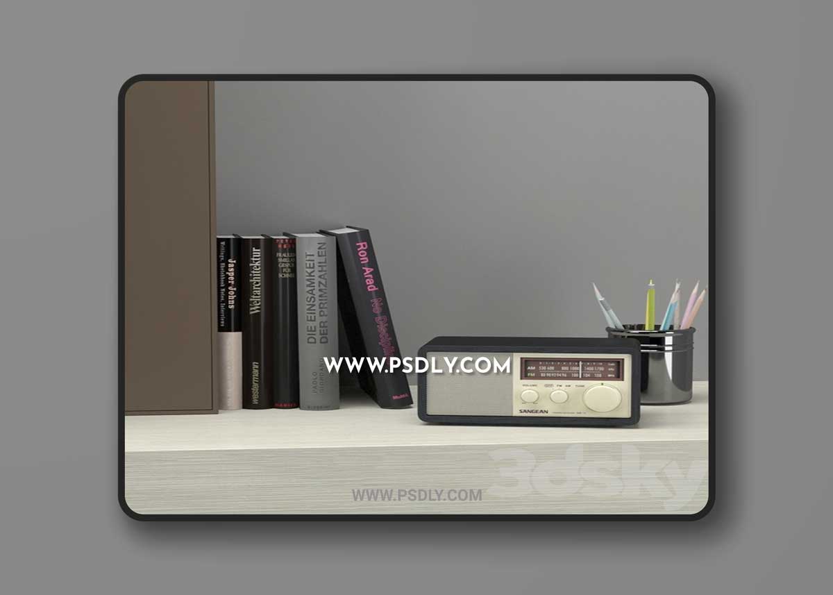 Secretaire SPAZIO 3D Model