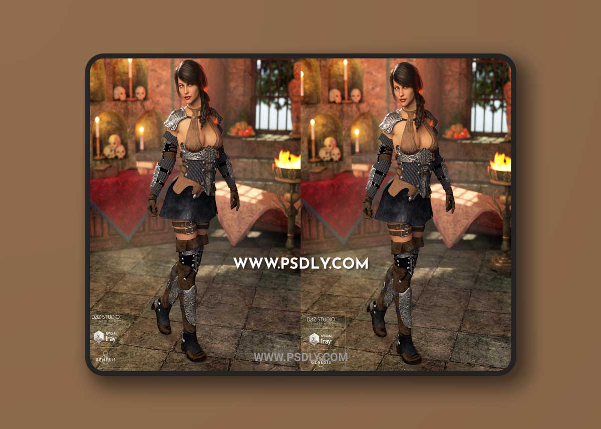 Shadow Thief Outfit for Genesis 8 Female