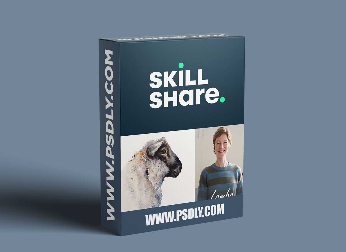 Sheep called Lambo. A Free-Flow Watercolour Master Class with Jane Davies