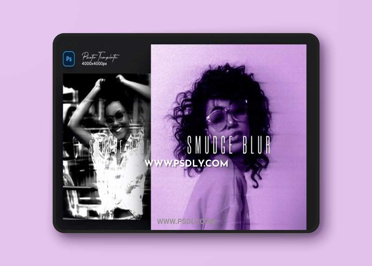 Smudge Blur Effect for square flyer