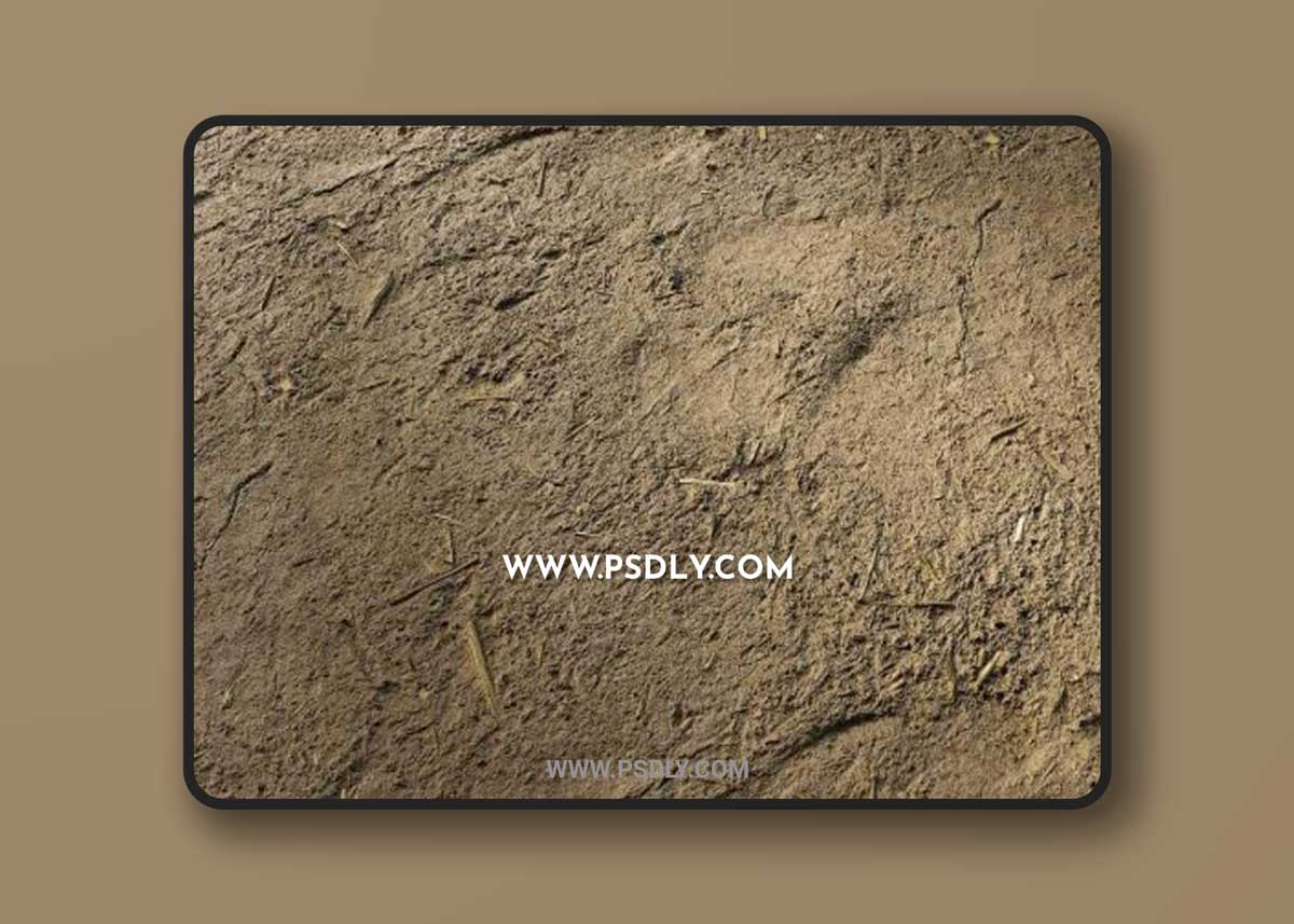 Soil Hardened 05 PBR Material 3D Model