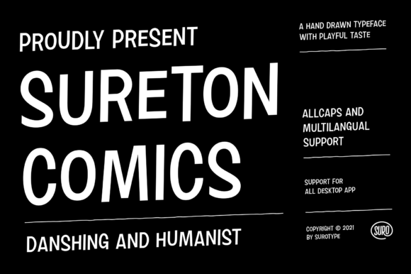 Sureton Comics Font