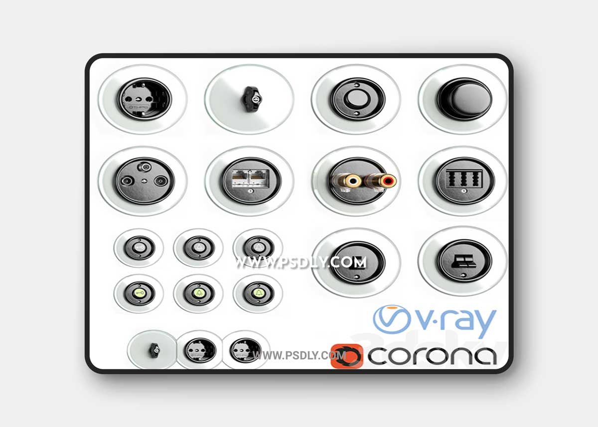 Switches and sockets THPG Bakelite Glass Covering