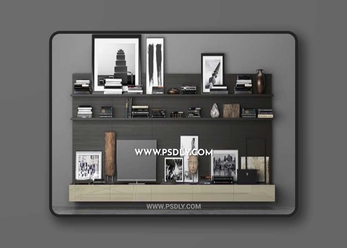 Two TV Stands Quot Milano 4 3D Model