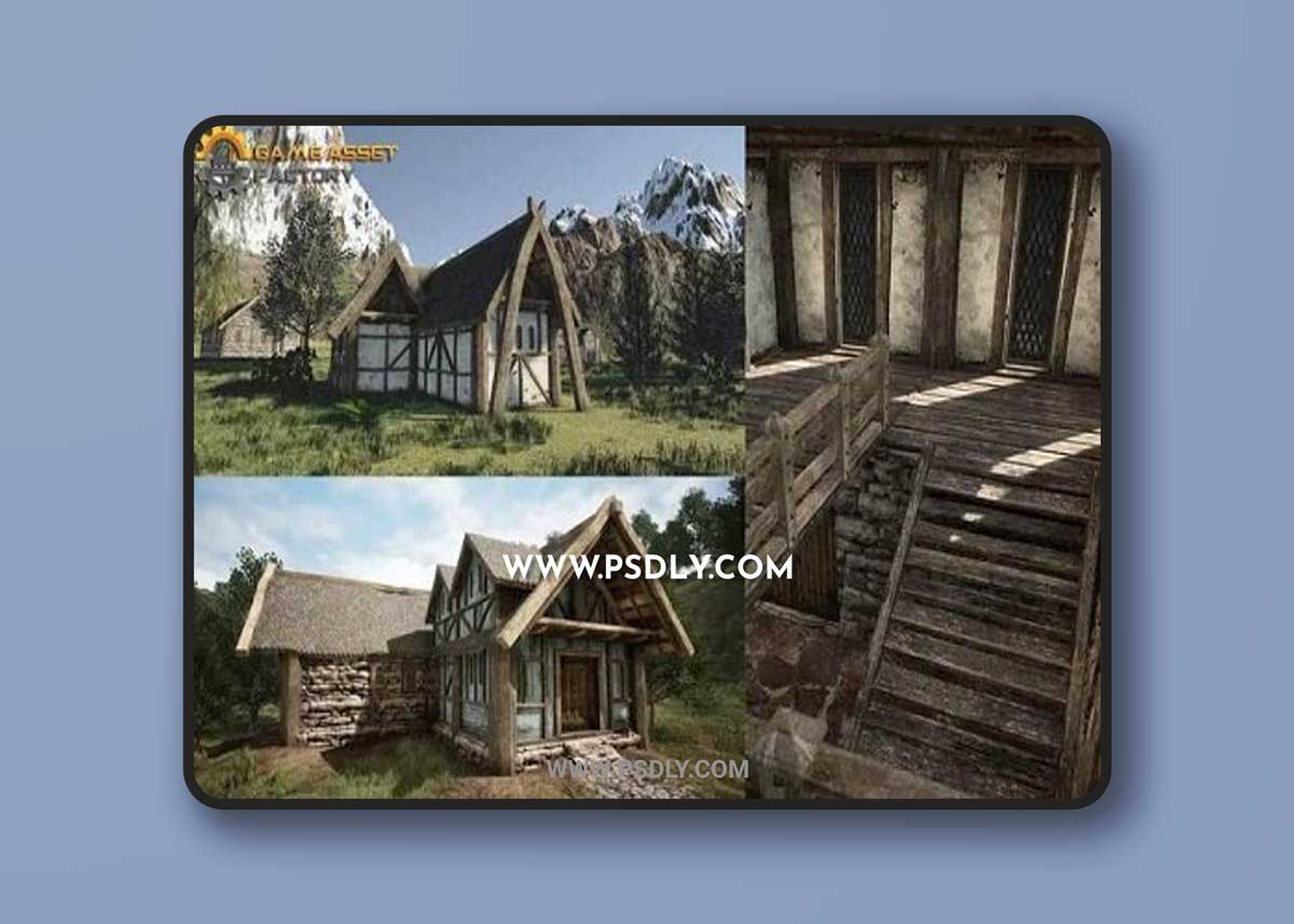 Unity Asset – Medieval Houses Modular Vol 1