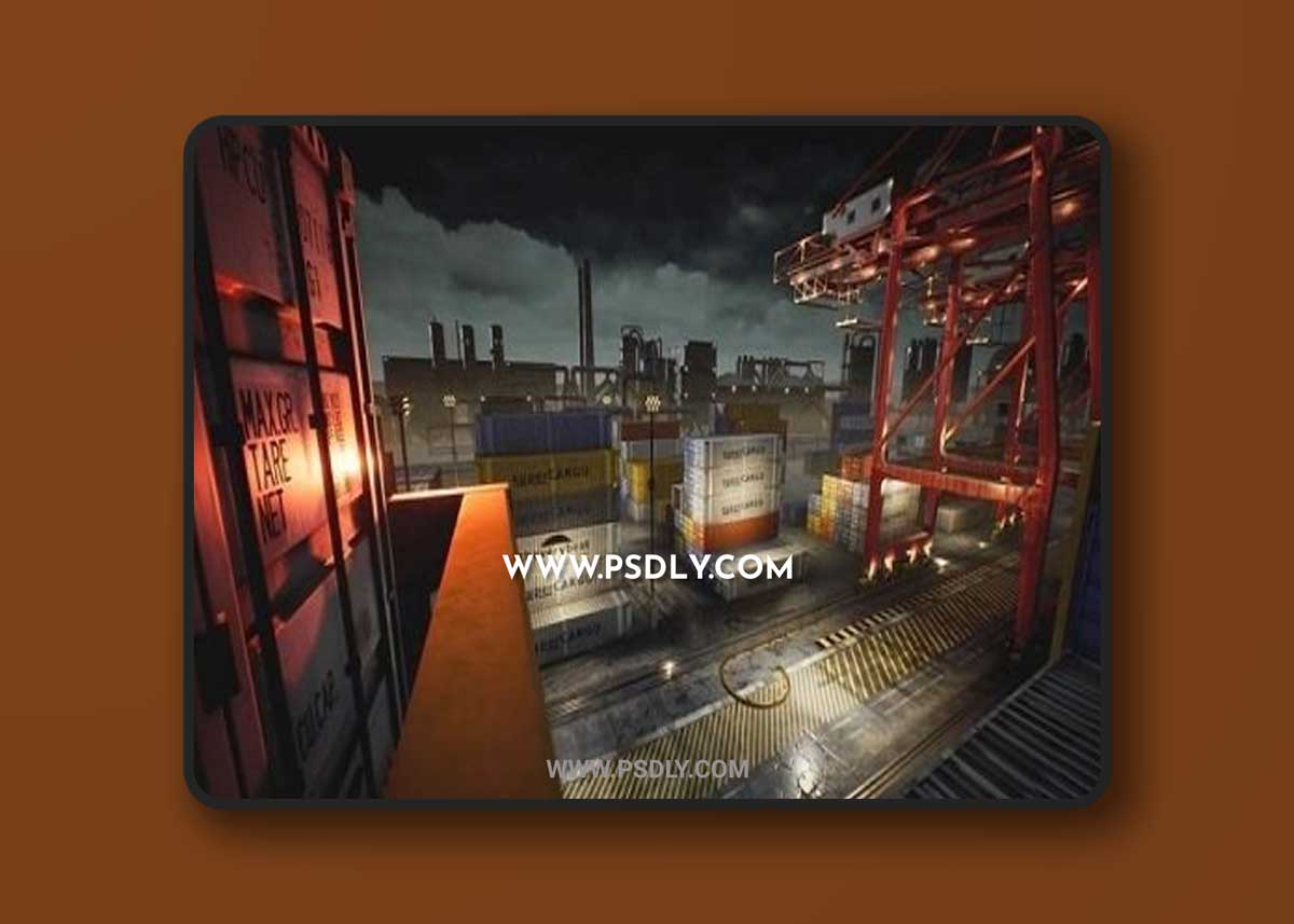 Unreal Engine – Container Yard Environment Set