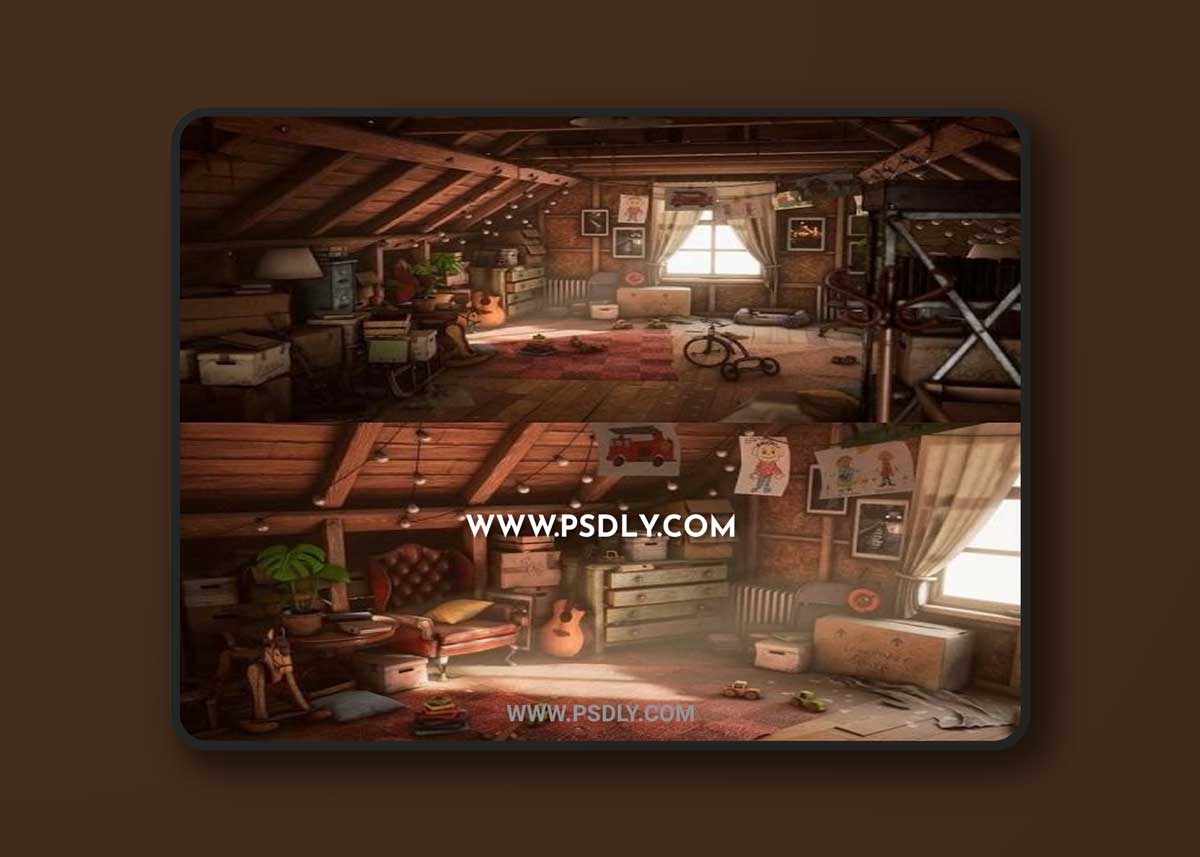 Unreal Engine – Grandpa’s Attic (Furniture storage props)