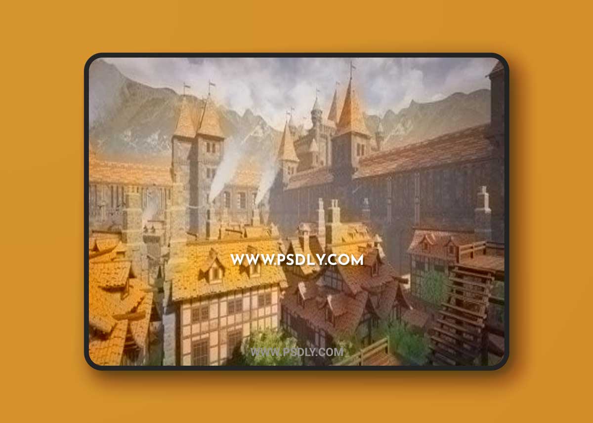 Unreal Engine – Modular Medieval Castle – Town – Castle