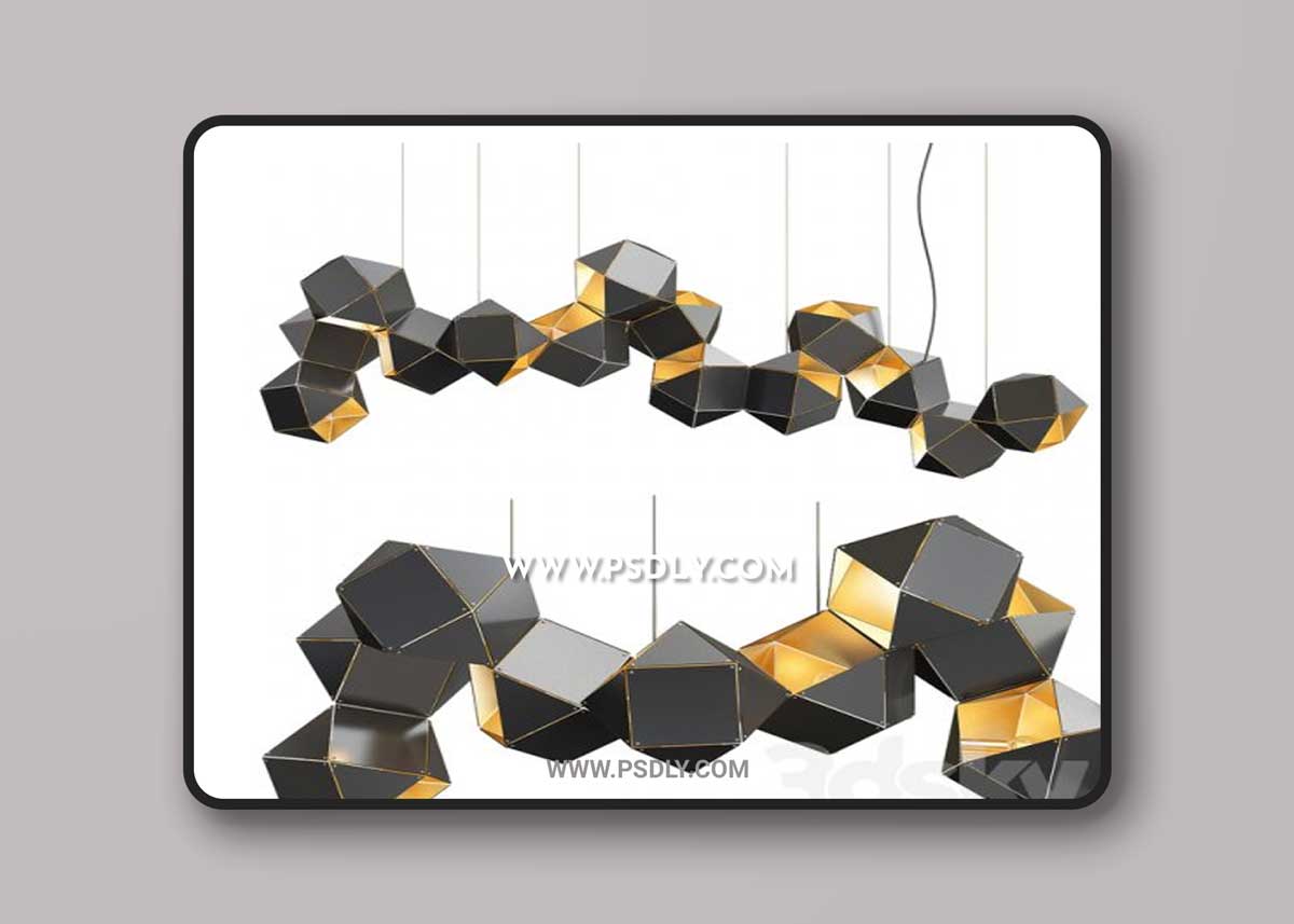 Welles Long Chandelier 3D Model