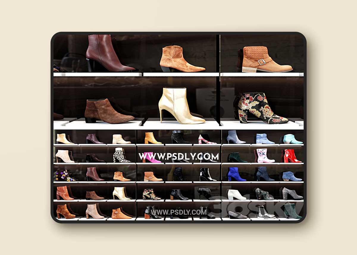 Women Shoes Shop 3D Model